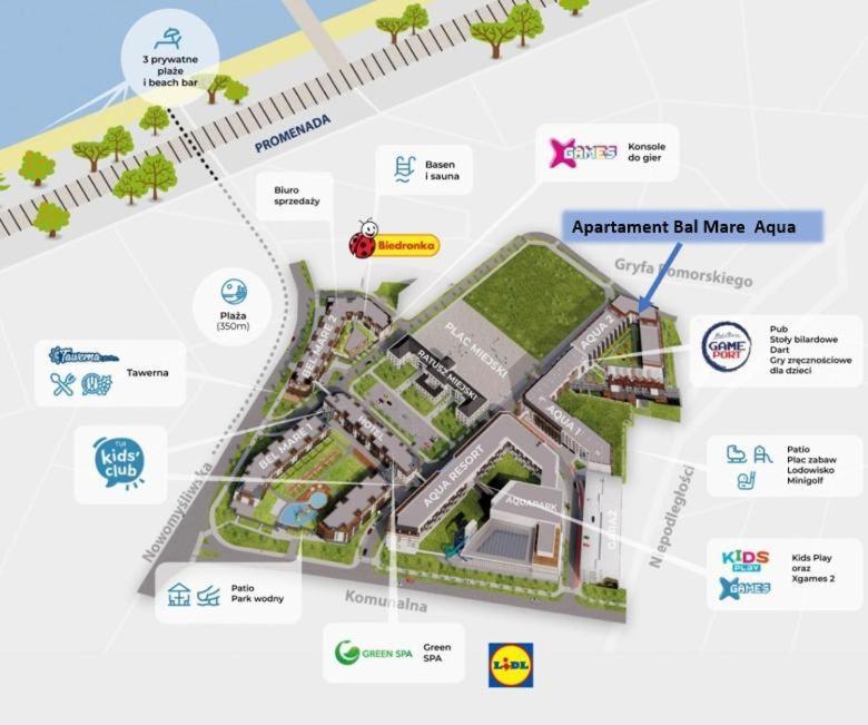 Bel Mare Aqua Apartament Parking Gratis + Taras Miedzyzdroje Εξωτερικό φωτογραφία